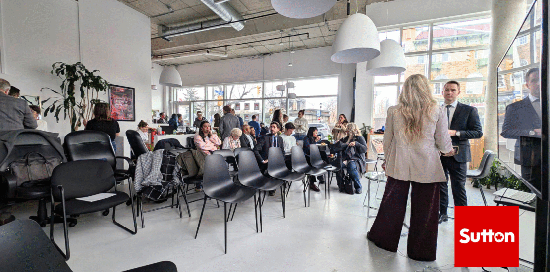 Real estate agent training in Ottawa: Real estate agents attending a professional training session at Sutton Ottawa.